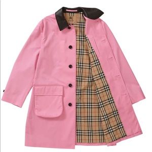 SOLD Burberry x Supreme Pink trench coat unisex